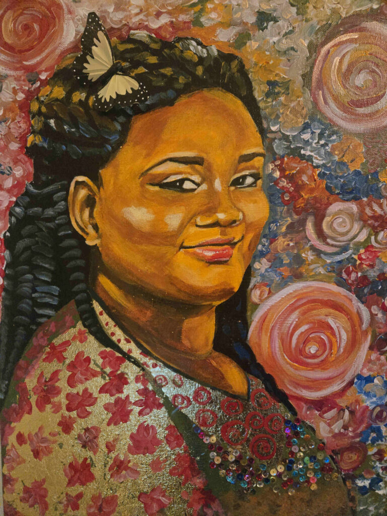 My Mona Lisa 41x51cm €85. Oil on canvas.