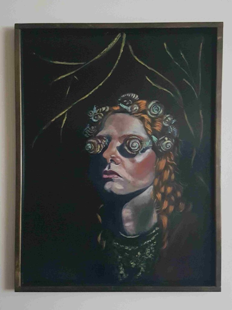 Queen of Snails, 60x80cm oil on wood, €255